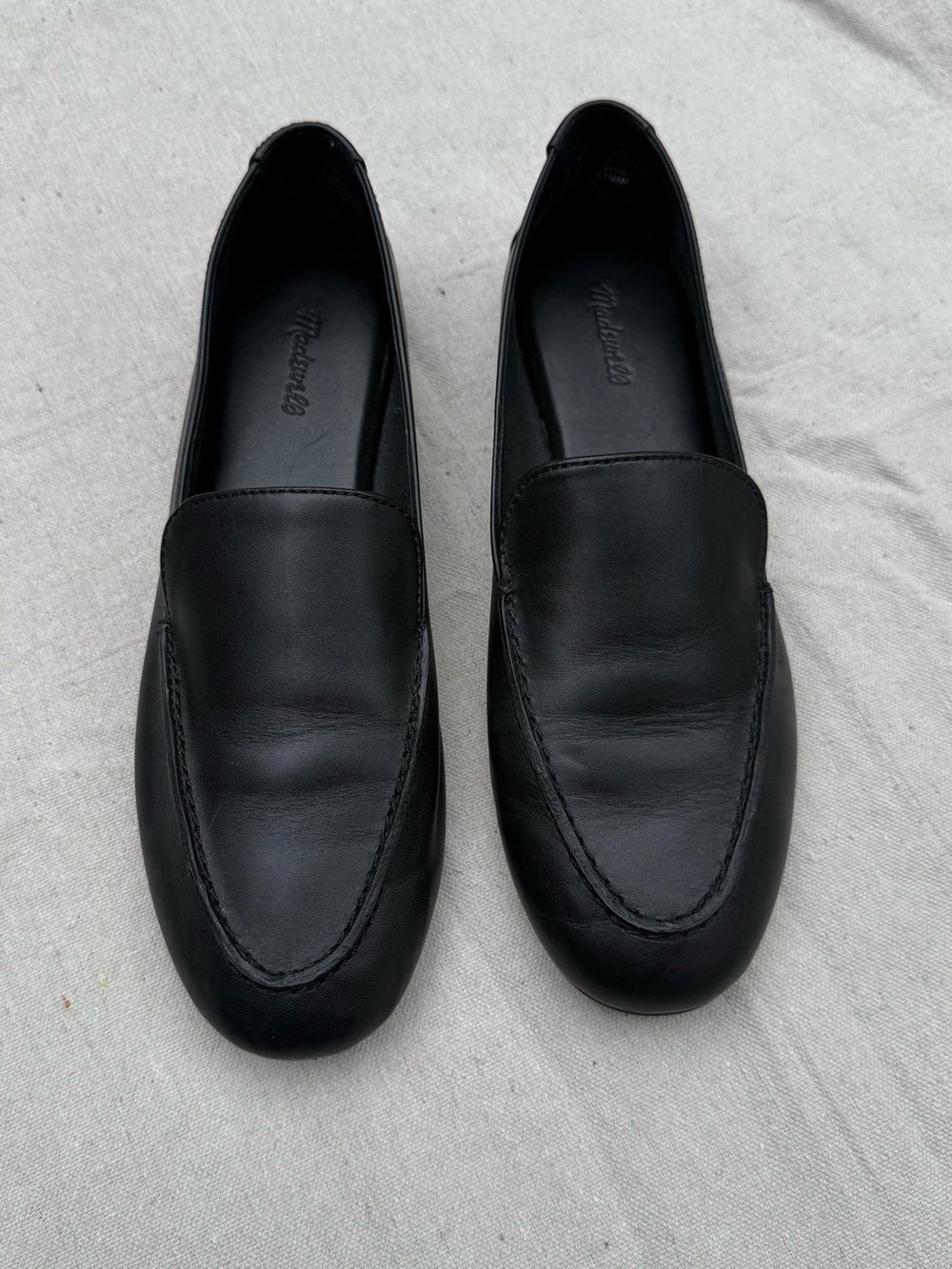 Madewell Black Leather Slip-On Mules - Picture 2 of 7